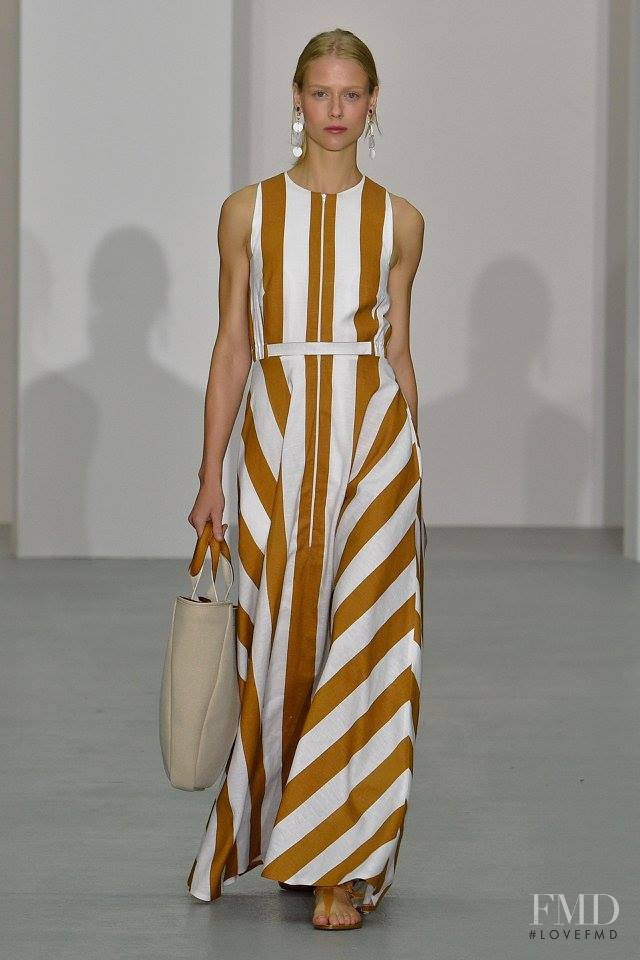 Sofie Hemmet featured in  the Jasper Conran fashion show for Spring/Summer 2017