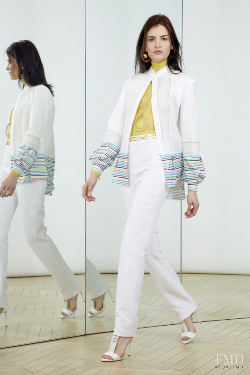 Rebecca Gobbi featured in  the Alexis Mabille lookbook for Resort 2016