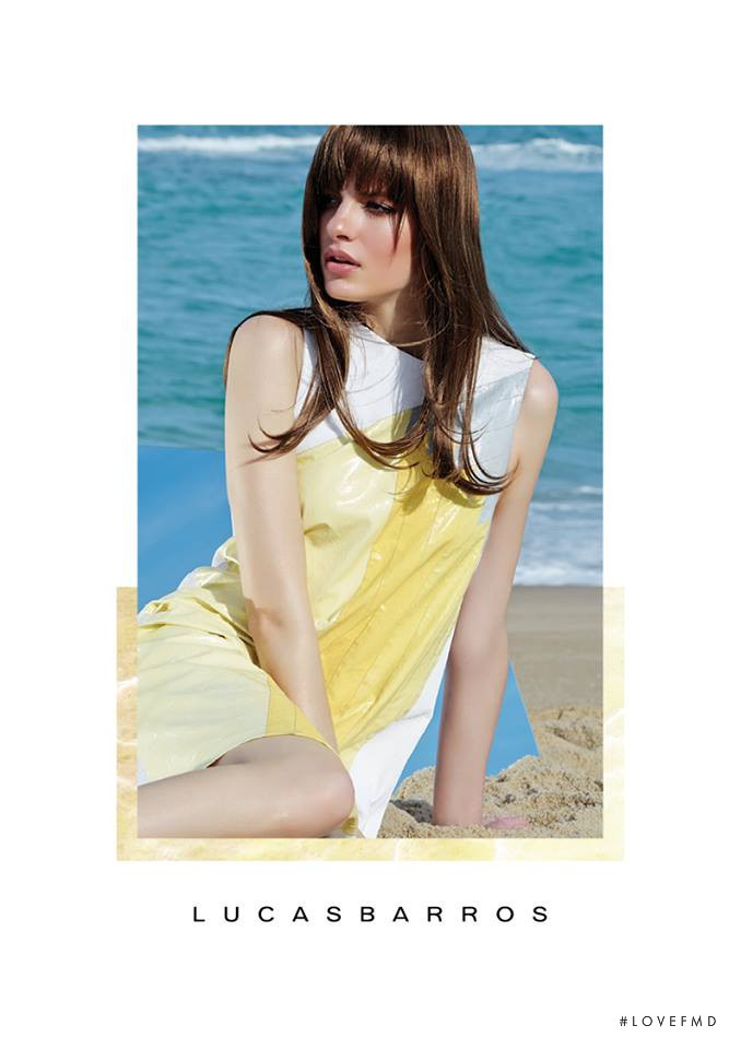 Rebecca Gobbi featured in  the Lucas Barros advertisement for Spring/Summer 2015