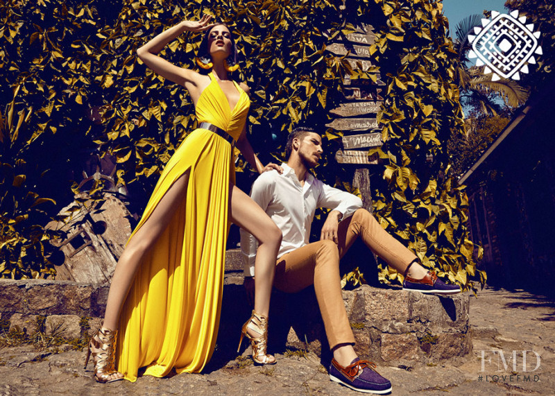 Rebecca Gobbi featured in  the Mr. Foot advertisement for Spring/Summer 2015
