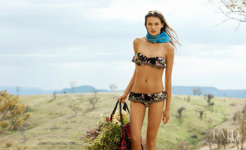 Gabby Westbrook-Patrick featured in  the Zimmermann Swimwear catalogue for Spring/Summer 2013