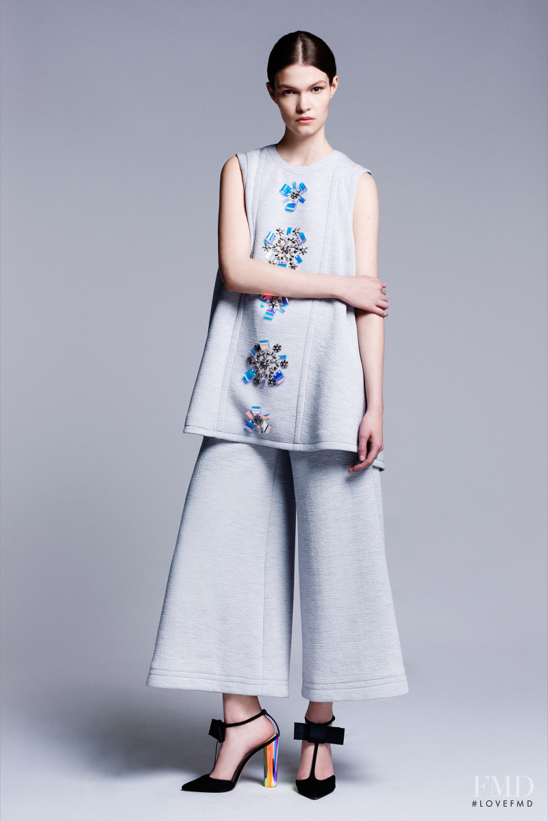 Kriss Barupa featured in  the Roksanda Ilincic lookbook for Resort 2014