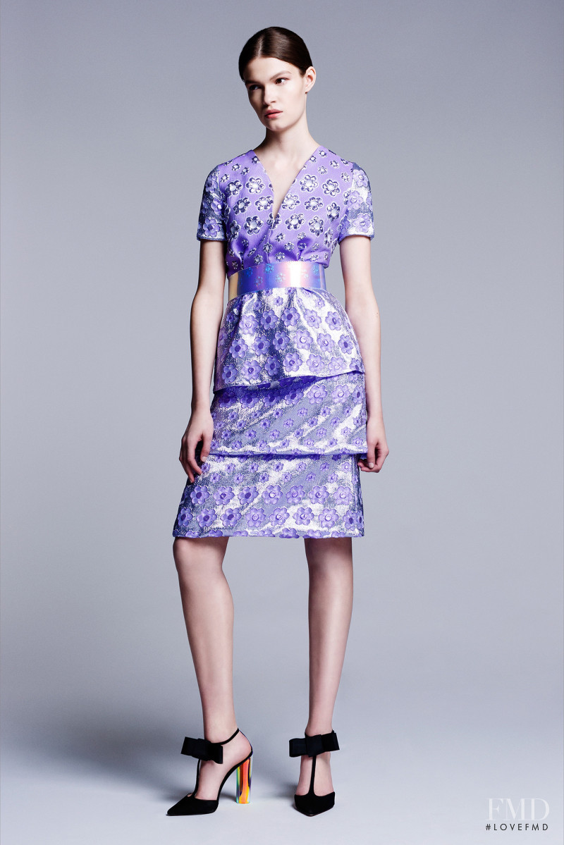 Kriss Barupa featured in  the Roksanda Ilincic lookbook for Resort 2014