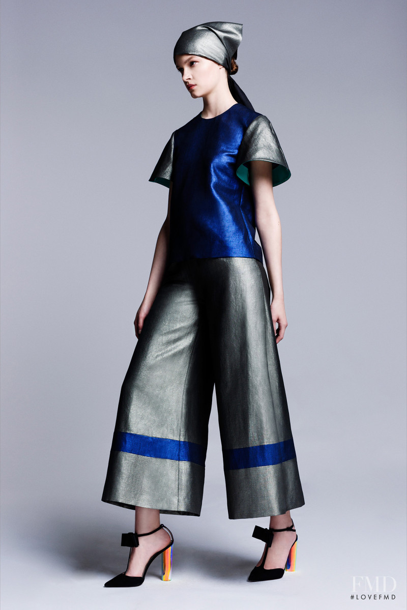 Kriss Barupa featured in  the Roksanda Ilincic lookbook for Resort 2014