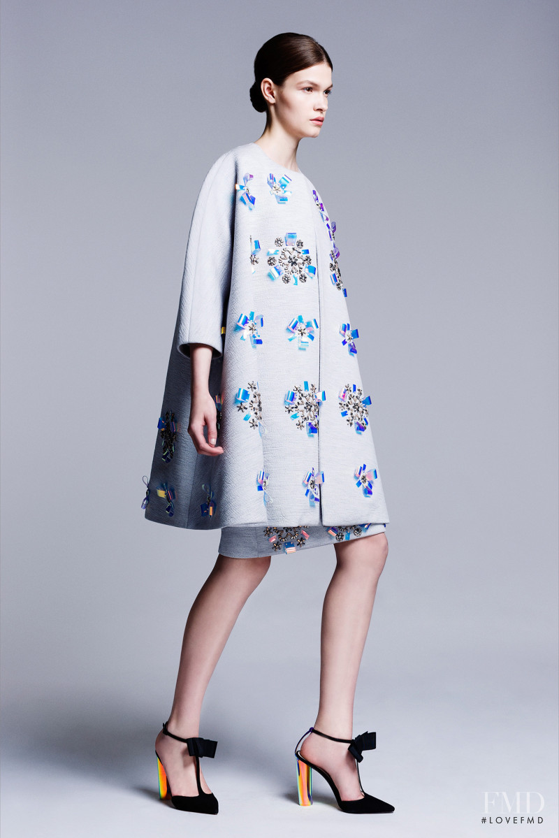 Kriss Barupa featured in  the Roksanda Ilincic lookbook for Resort 2014