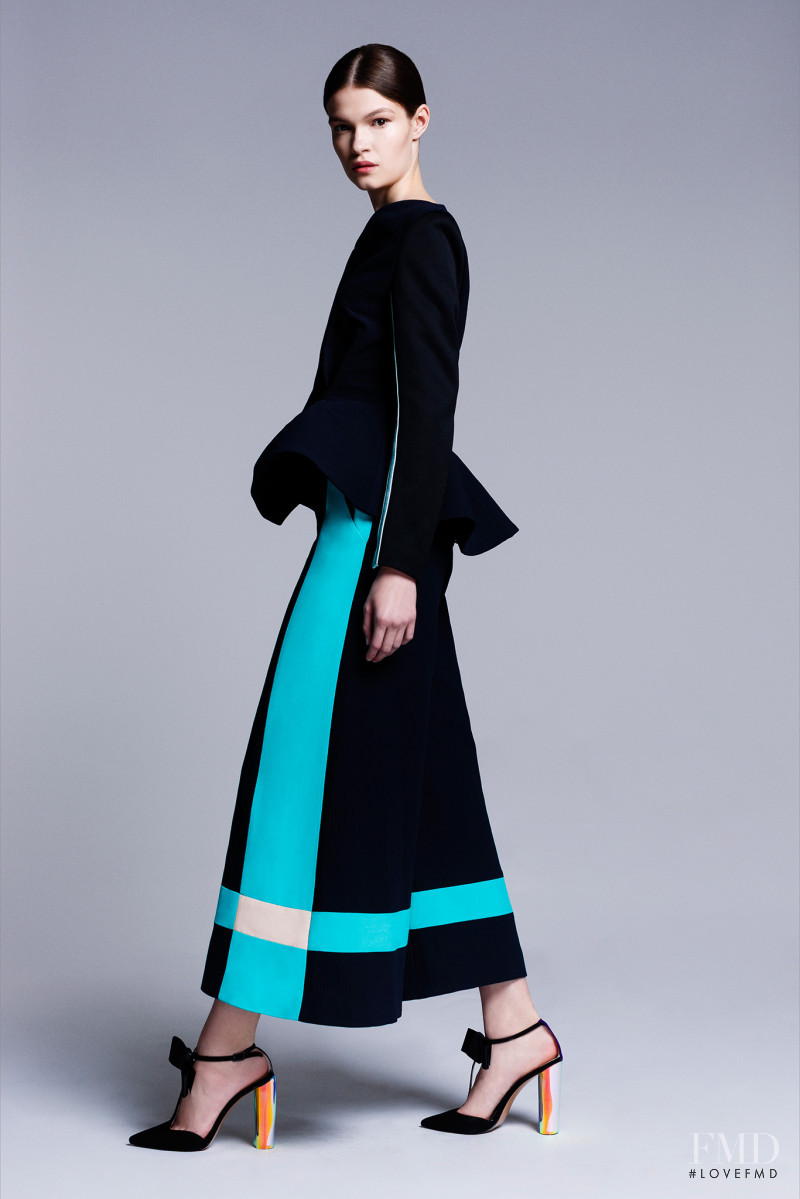 Kriss Barupa featured in  the Roksanda Ilincic lookbook for Resort 2014