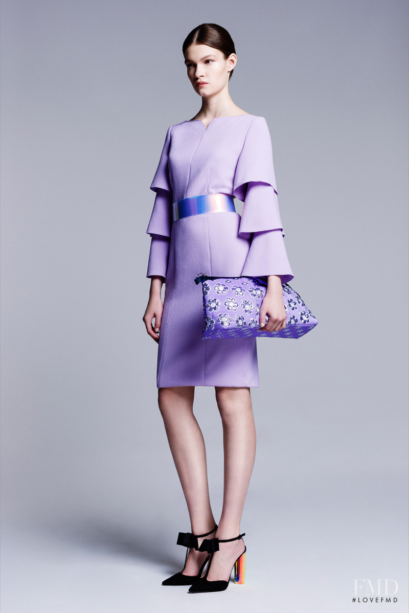 Kriss Barupa featured in  the Roksanda Ilincic lookbook for Resort 2014