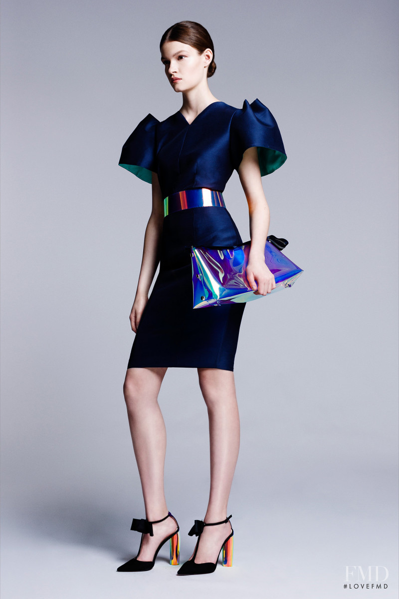 Kriss Barupa featured in  the Roksanda Ilincic lookbook for Resort 2014