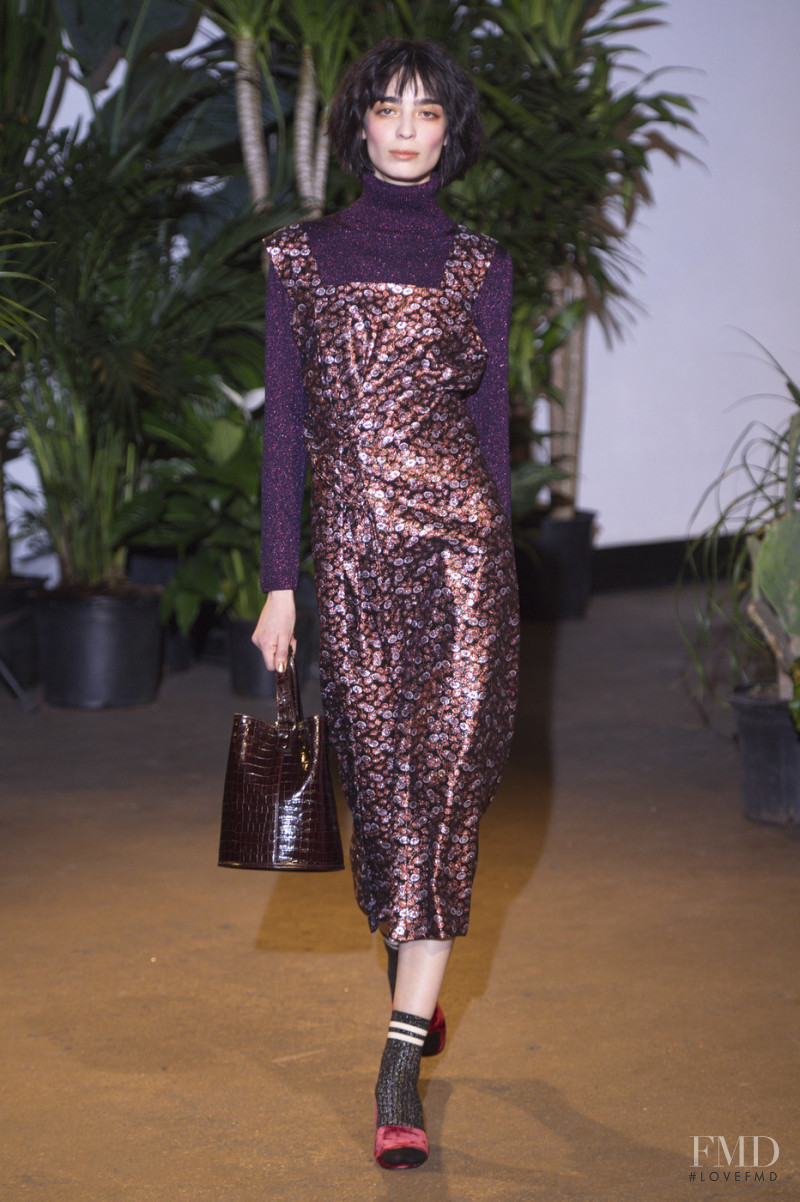 Cristina Piccone featured in  the Creatures of Comfort fashion show for Autumn/Winter 2017