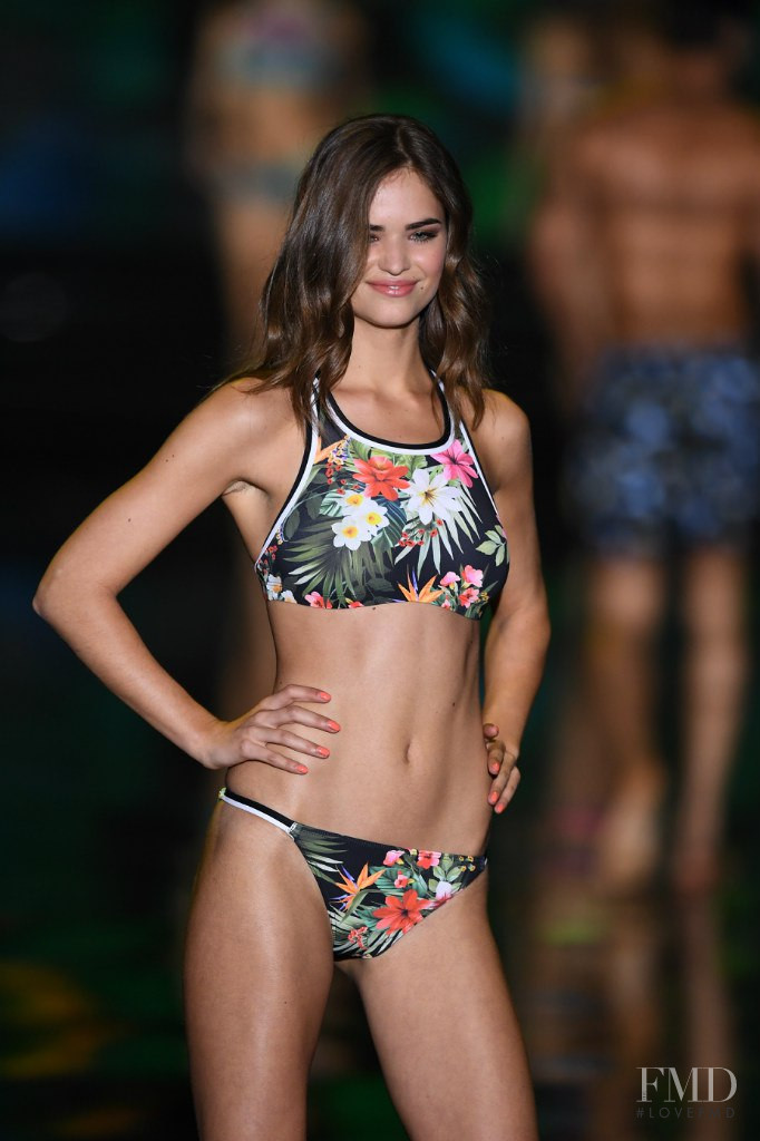 Robin Holzken featured in  the Calzedonia fashion show for Spring/Summer 2016