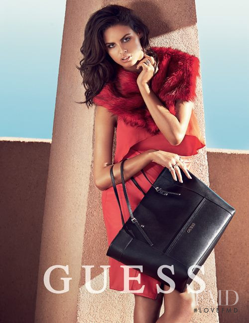 Bojana Krsmanovic featured in  the Guess Accessories advertisement for Holiday 2014