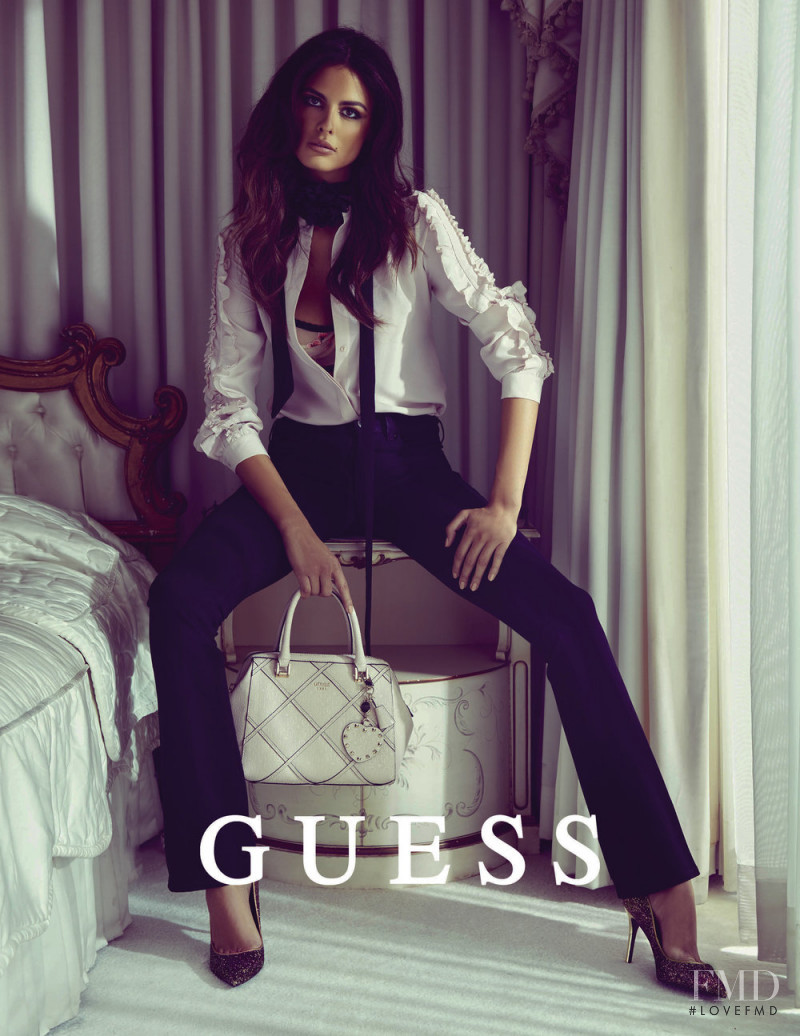 Bojana Krsmanovic featured in  the Guess Accessories advertisement for Holiday 2016