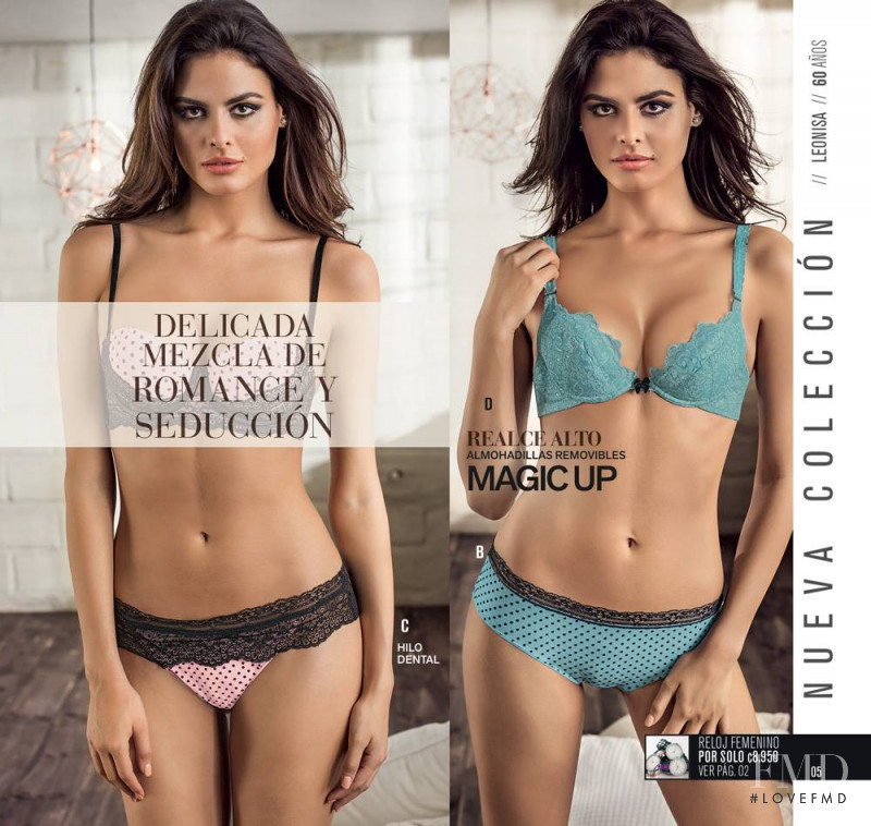 Bojana Krsmanovic featured in  the Leonisa catalogue for Spring/Summer 2017