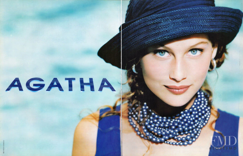 Laetitia Casta featured in  the Agatha advertisement for Spring/Summer 1995