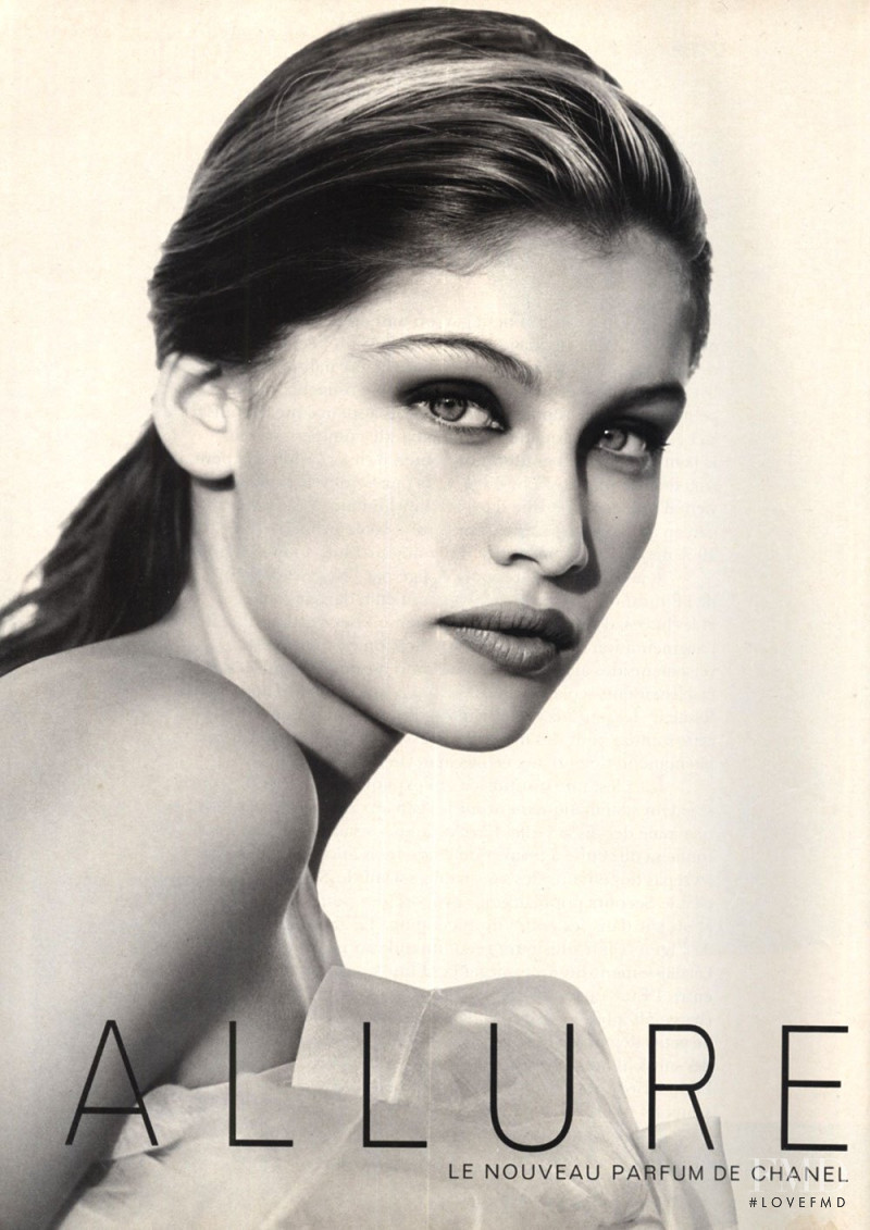 Laetitia Casta featured in  the Chanel Parfums advertisement for Spring/Summer 1996