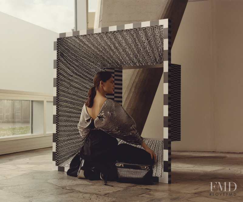 Laetitia Casta featured in  the Loewe advertisement for Autumn/Winter 2017