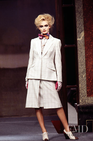 Amber Valletta featured in  the Vivienne Westwood Gold Label fashion show for Autumn/Winter 1996