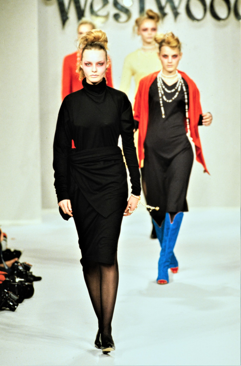 Carolyn Park-Chapman featured in  the Vivienne Westwood Red Label fashion show for Autumn/Winter 1996