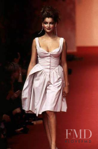 Laetitia Casta featured in  the Vivienne Westwood Red Label fashion show for Spring/Summer 1997
