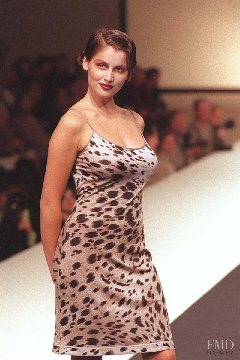 Laetitia Casta featured in  the Leonard fashion show for Autumn/Winter 1998