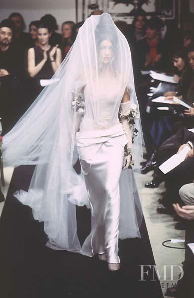 Laetitia Casta featured in  the Jean Paul Gaultier Haute Couture fashion show for Spring/Summer 1997
