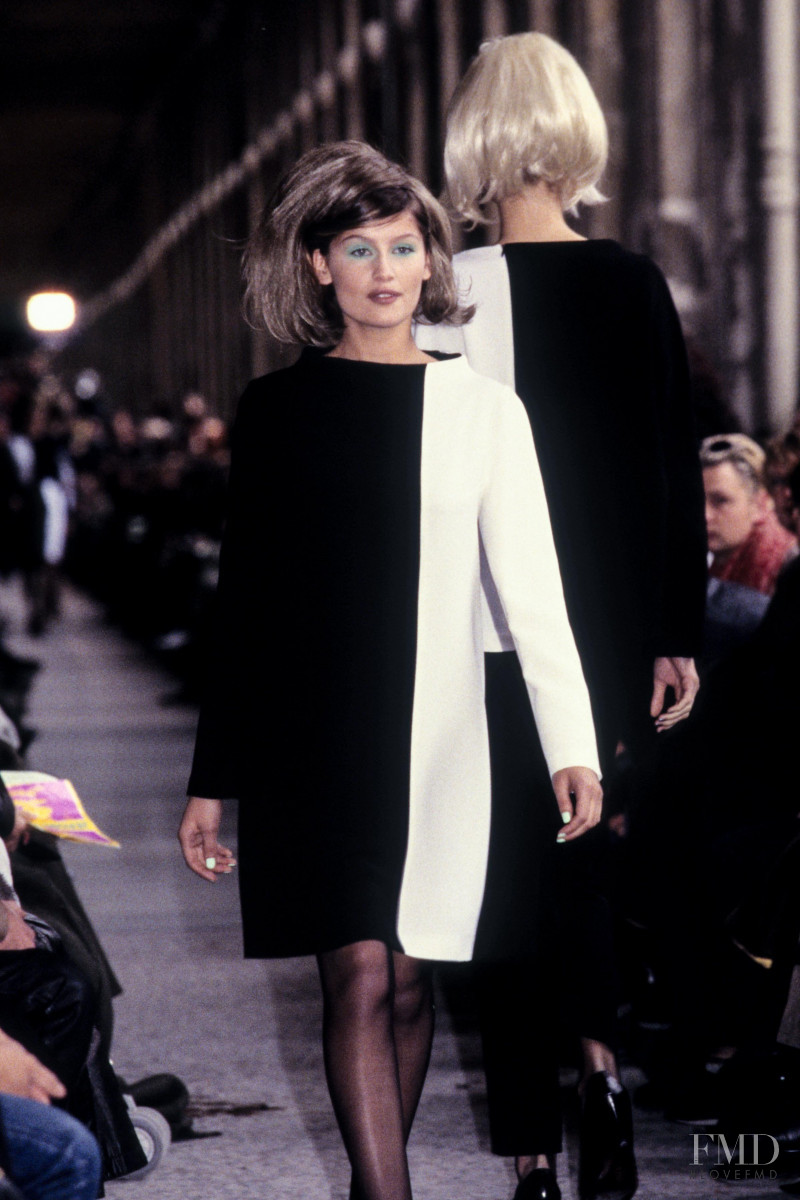Laetitia Casta featured in  the Jerome L\'Huillier fashion show for Autumn/Winter 1996