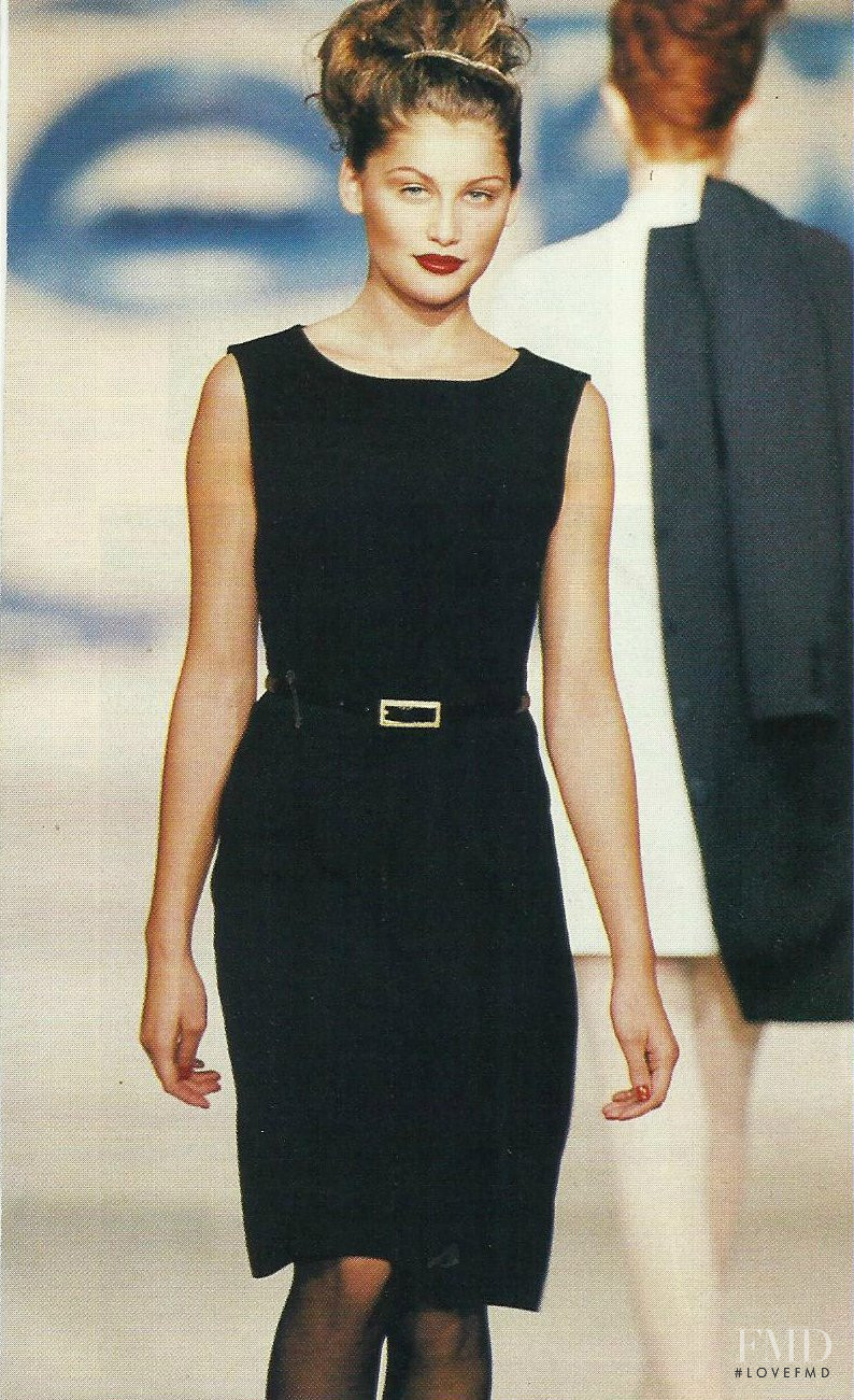 Laetitia Casta featured in  the Jerome L\'Huillier fashion show for Autumn/Winter 1995