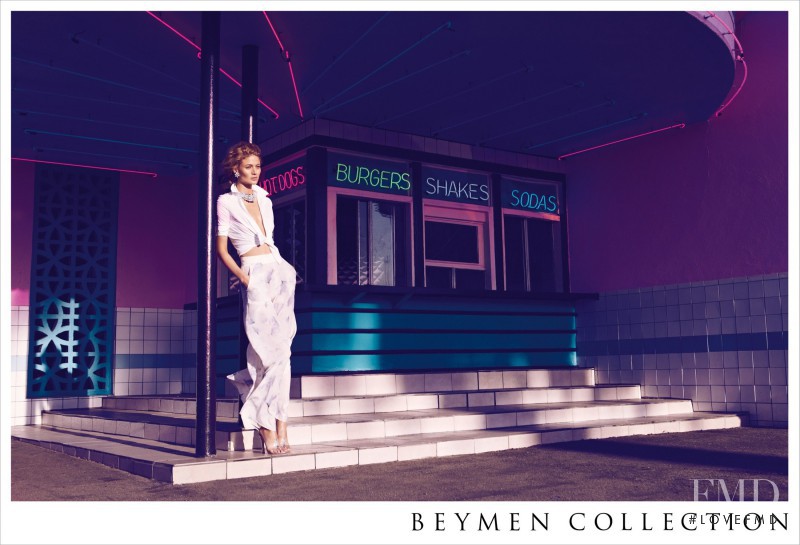 Michelle Buswell featured in  the Beymen advertisement for Spring/Summer 2013