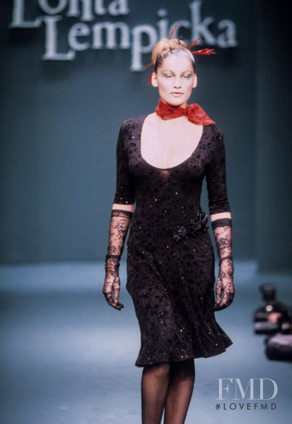 Laetitia Casta featured in  the Lolita Lempicka fashion show for Autumn/Winter 1996