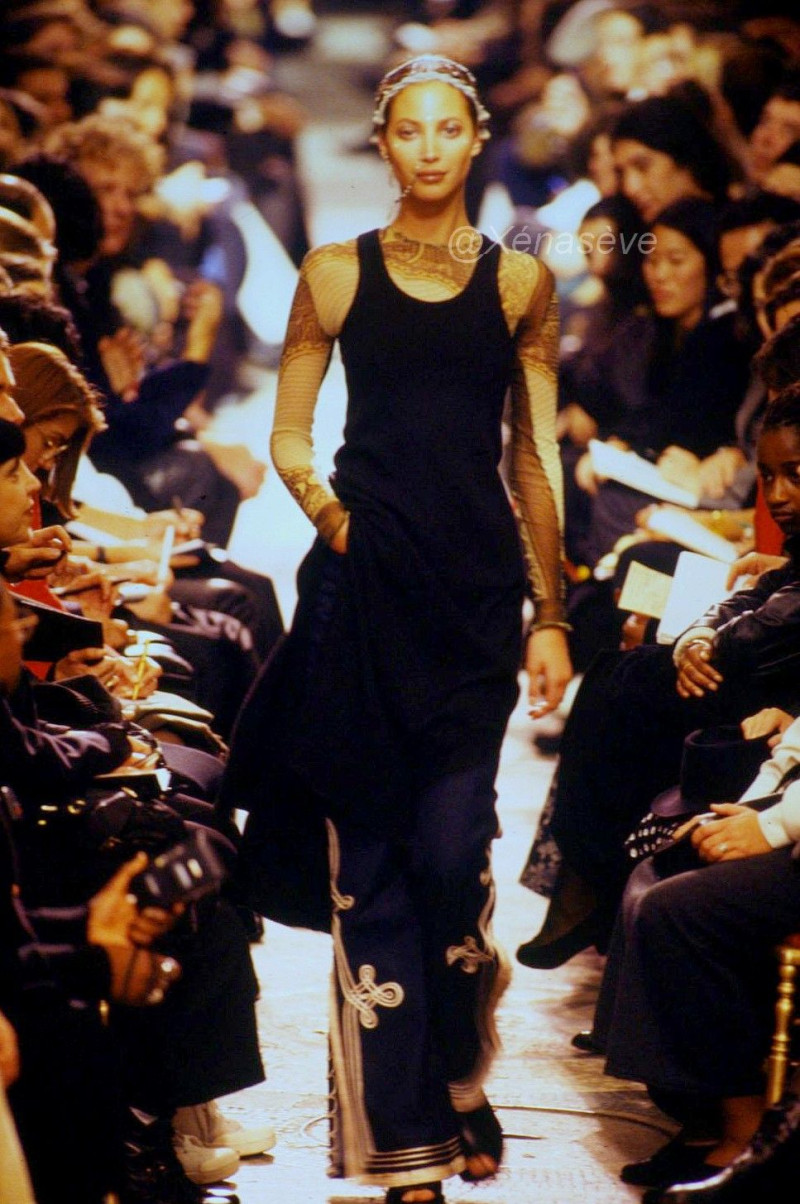 Christy Turlington featured in  the Jean-Paul Gaultier fashion show for Spring/Summer 1994