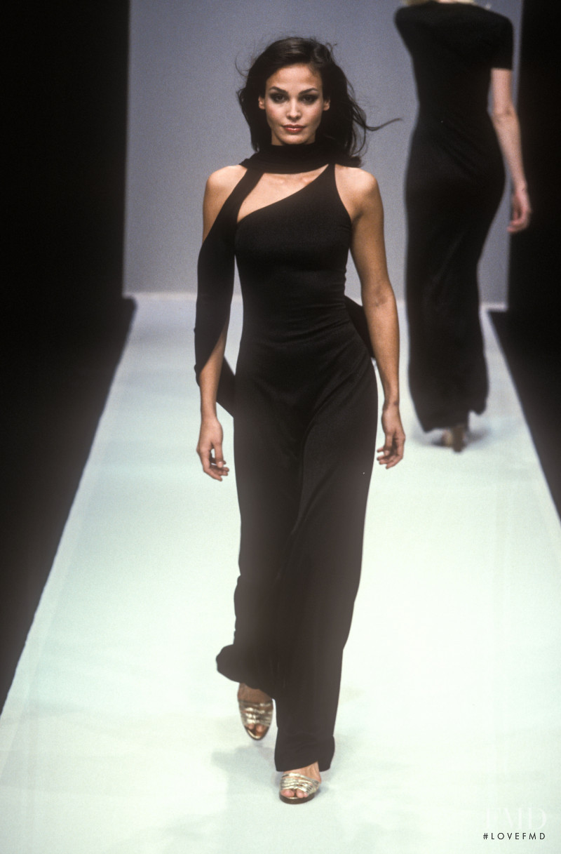Ines Sastre featured in  the Paco Rabanne fashion show for Spring/Summer 1997