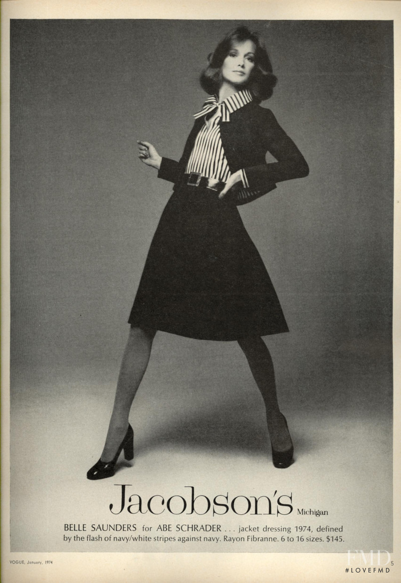Karen Graham featured in  the Jacobson\'s advertisement for Spring/Summer 1974