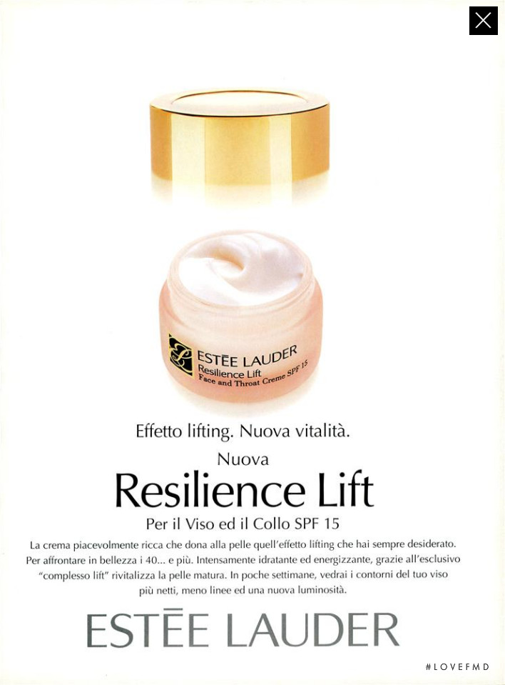 Estée Lauder Resilience Lift  advertisement for Spring/Summer 1999