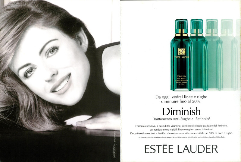 Elizabeth Hurley featured in  the Estée Lauder Resilience Lift  advertisement for Spring/Summer 1999