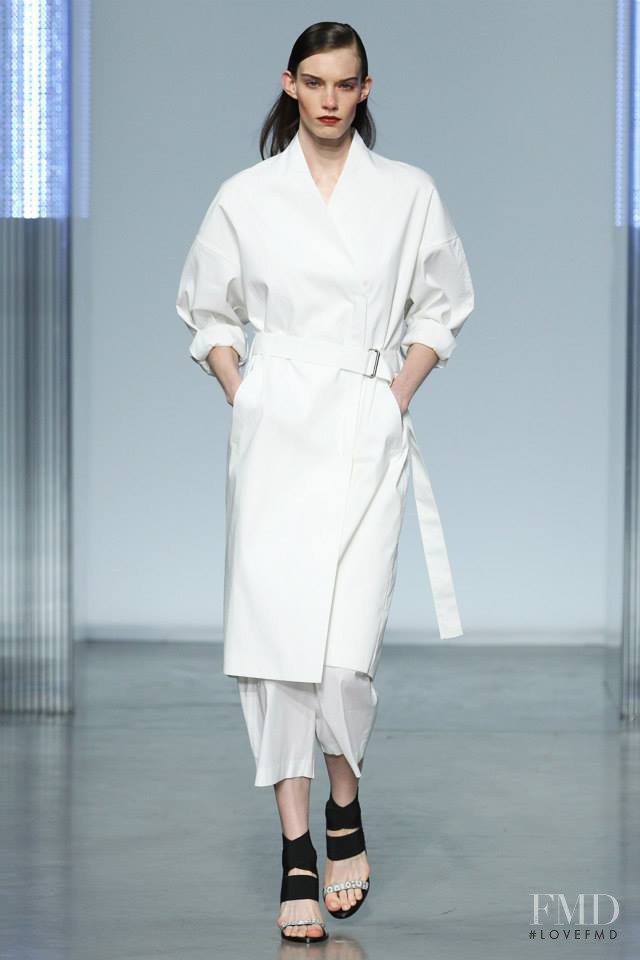 Megan Thompson featured in  the Helmut Lang fashion show for Spring/Summer 2014