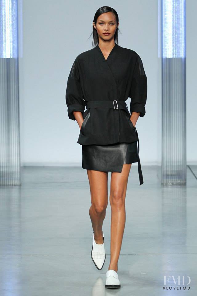 Lais Ribeiro featured in  the Helmut Lang fashion show for Spring/Summer 2014