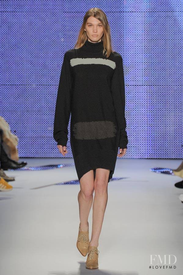 Irina Nikolaeva featured in  the Lacoste fashion show for Autumn/Winter 2014