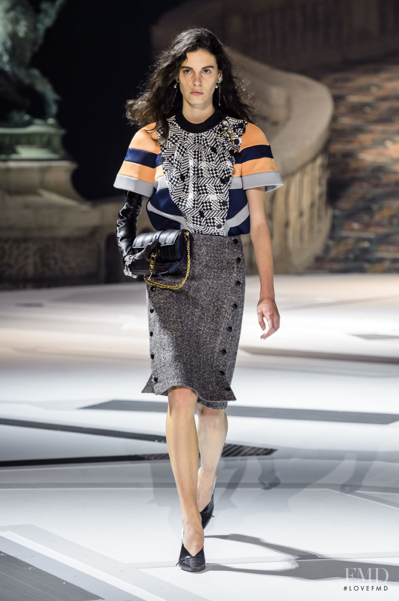 Cyrielle Lalande featured in  the Louis Vuitton fashion show for Autumn/Winter 2018