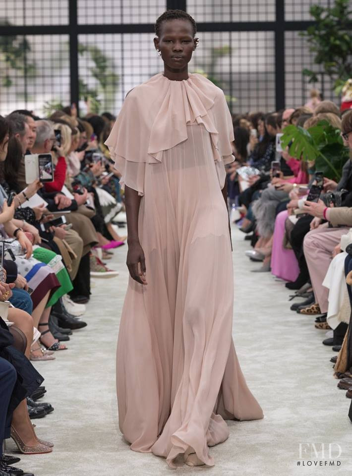 Shanelle Nyasiase featured in  the Valentino fashion show for Autumn/Winter 2018