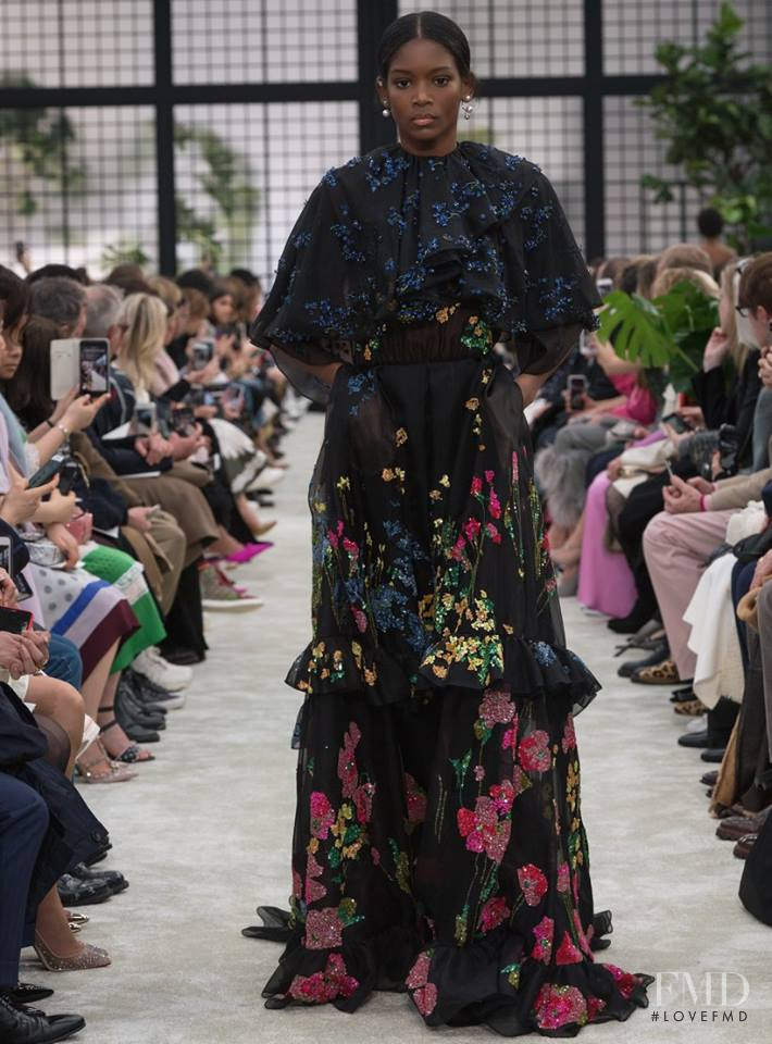 Elibeidy Dani featured in  the Valentino fashion show for Autumn/Winter 2018