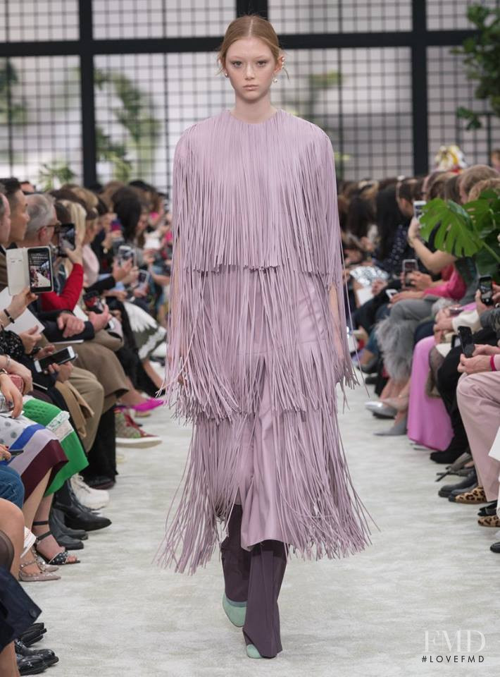 Sara Grace Wallerstedt featured in  the Valentino fashion show for Autumn/Winter 2018