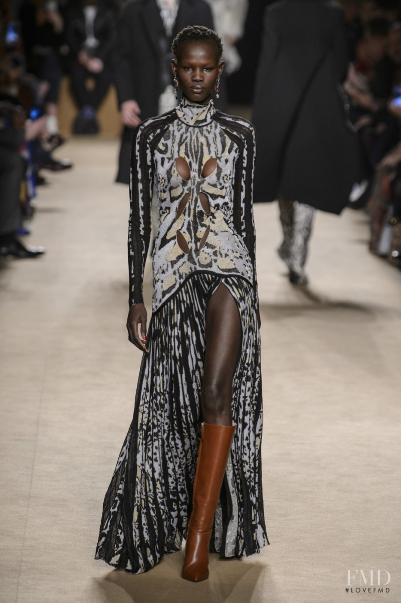 Shanelle Nyasiase featured in  the Roberto Cavalli fashion show for Autumn/Winter 2018
