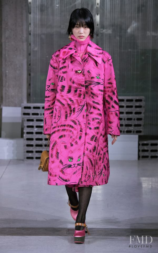 So Ra Choi featured in  the Marni fashion show for Autumn/Winter 2018