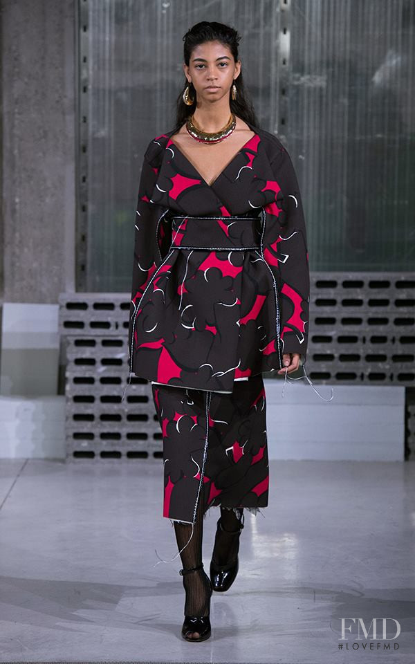 Rocio Marconi featured in  the Marni fashion show for Autumn/Winter 2018