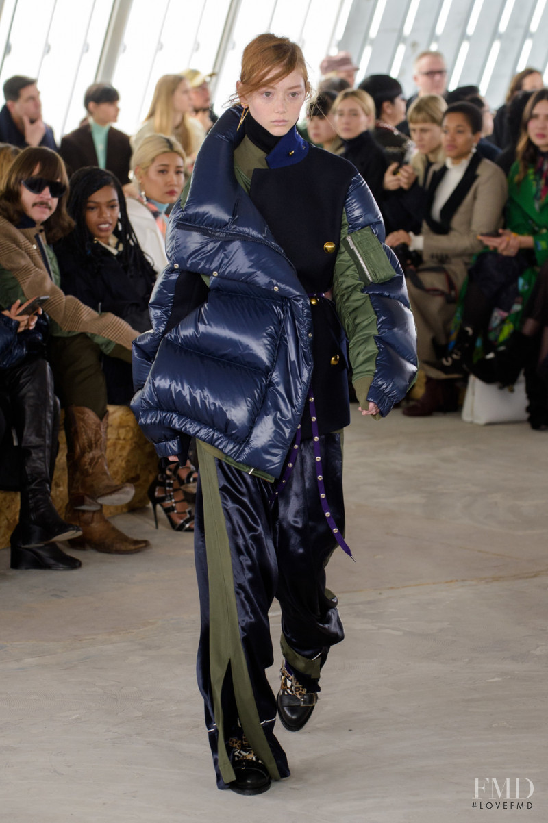 Sara Grace Wallerstedt featured in  the Sacai fashion show for Autumn/Winter 2018