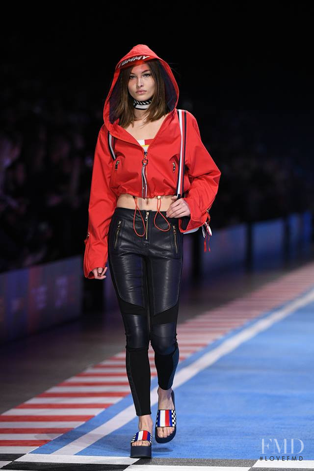 Grace Elizabeth featured in  the Tommy Hilfiger fashion show for Autumn/Winter 2018