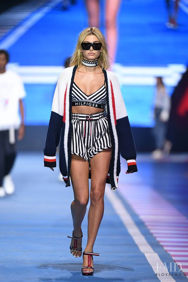 Hailey Baldwin Bieber featured in  the Tommy Hilfiger fashion show for Autumn/Winter 2018