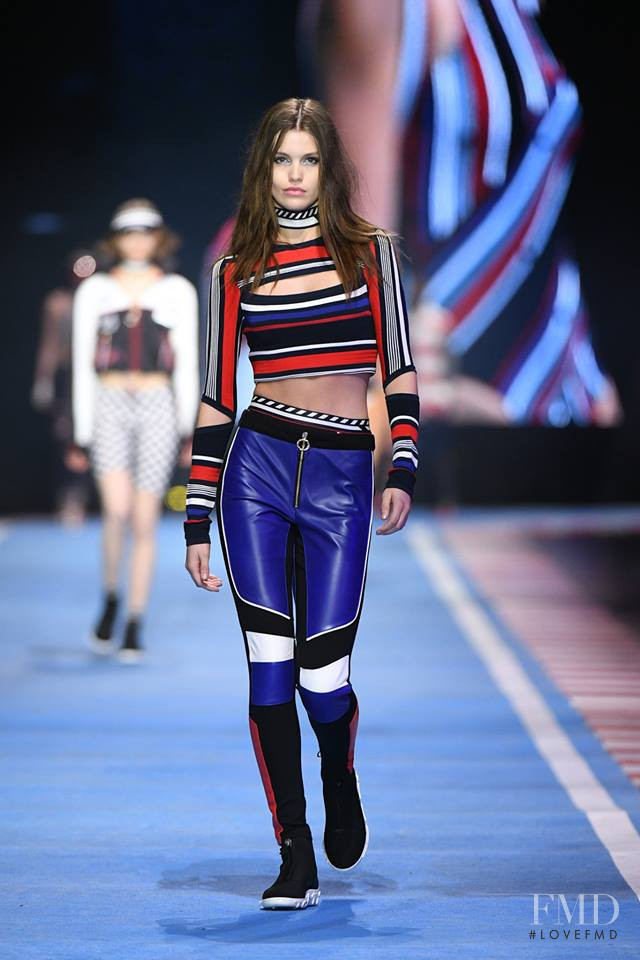 Luna Bijl featured in  the Tommy Hilfiger fashion show for Autumn/Winter 2018