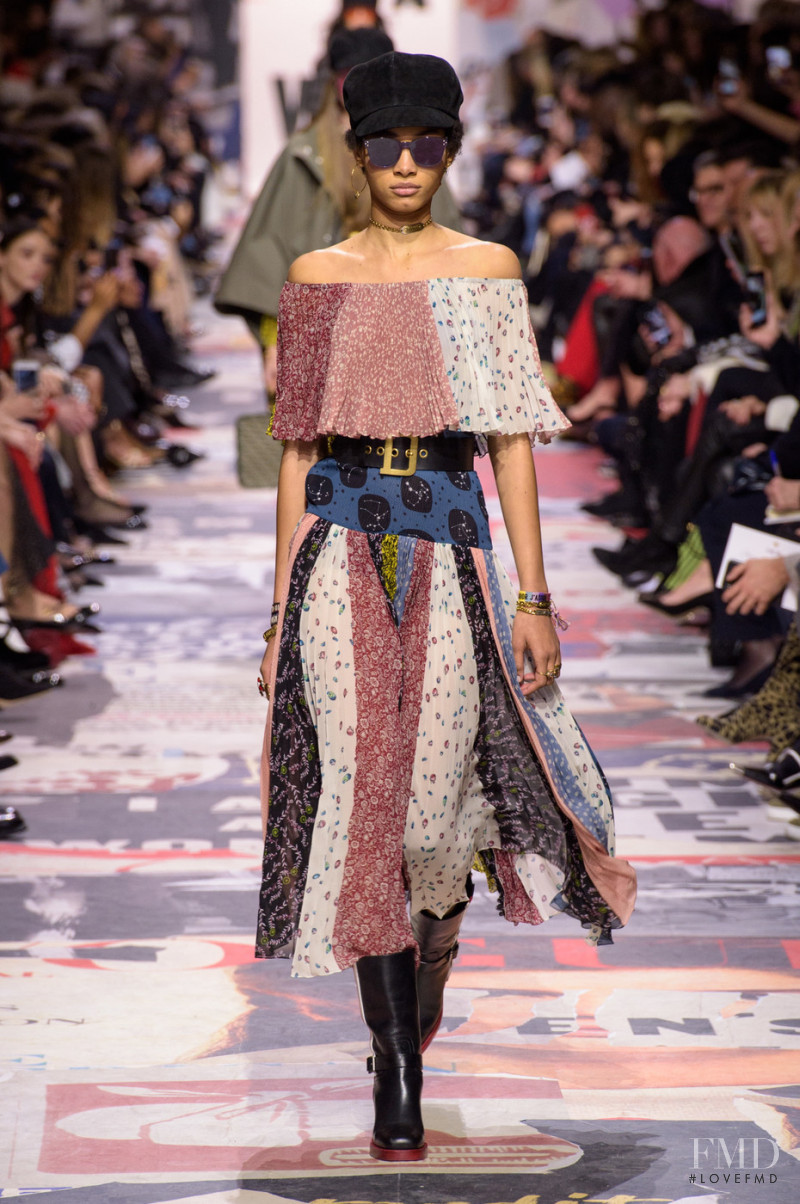 Lineisy Montero featured in  the Christian Dior fashion show for Autumn/Winter 2018