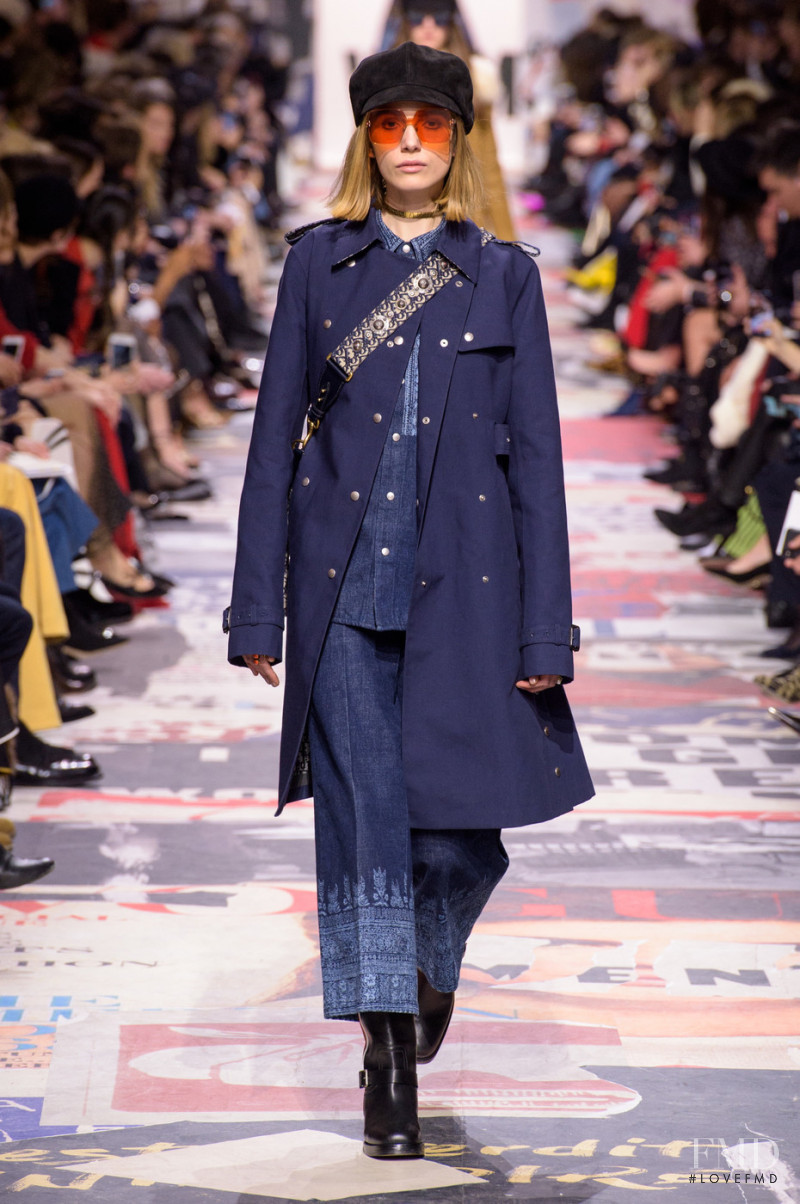 Julie Trichot featured in  the Christian Dior fashion show for Autumn/Winter 2018